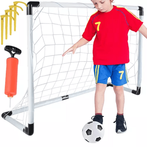 Trizand Dětská fotbalová sada: branka, míč a pumpa, plastový rám, rozměry 120x40x80 cm