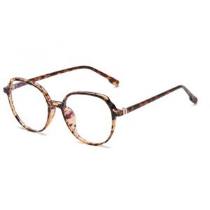 Oválné zlaté brýle Panther 'zero vision', UV400, filtr modrého světla, 138x57x50 mm