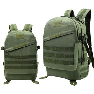 Camerazar Turistický batoh XL SURVIVAL, vojenský taktický styl, Polyester 600d, 45 litrů, voděodolný
