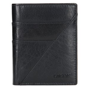 Pánská černá kožená peněženka 9176
