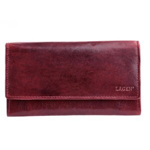 Dámská dlouhá peněženka  kožená V-40/T tmavě červená - vínová