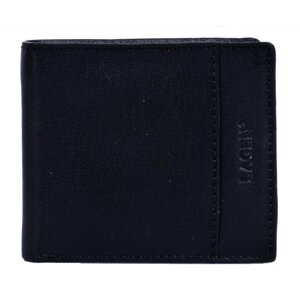 Pánská malá černá kožená peněženka LN-8697 Black