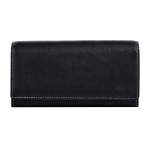 Dámská kožená peněženka 11230 černá/bílá