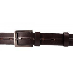 Pánský kožený pásek  30-14-40 hnědý 105 cm