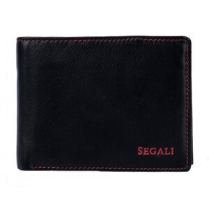 Pánská kožená peněženka SG-1606 E černá a červená