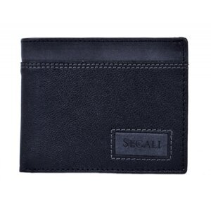 Pánská kožená peněženka W 70077 černá/šedá