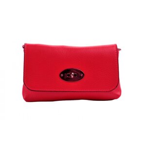 Malá kožená kabelka - psaníčko  5207 červená