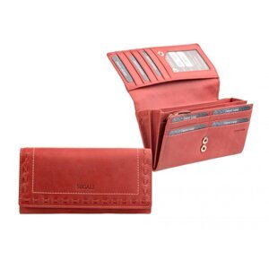 Dámská kožená peněženka SG-7052 červená