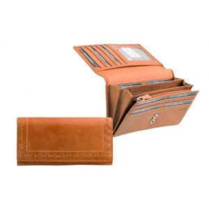 Dámská kožená peněženka SG-7052 přírodní hnědá