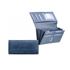 Dámská kožená peněženka SG-7052 modrá