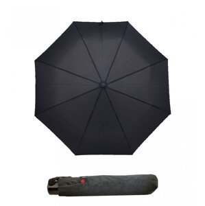 Pánský skládací deštník 8986410 černý s hedvábnou strukturou