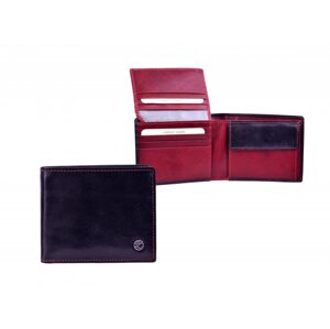 Pánská kožená peněženka  907.114.026 černá + červená