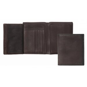 Pánská kožená peněženka w-81225 šedo/hnědá