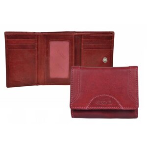Dámská kožená peněženka SEGALI SG-7196 B portwine - červená