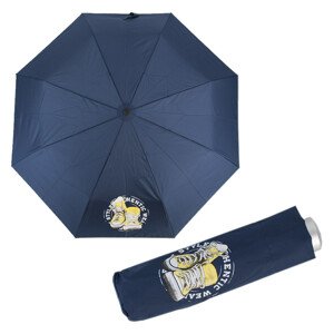 Skládací odlehčený deštník Mini Light Cool Kids 722165KN05 tmavě modrý - žluté tenisky