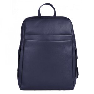 Dámský kožený batoh ET-0965 tmavě modrý