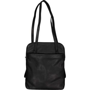 Kožený kabelko-batoh ET-0210 černý