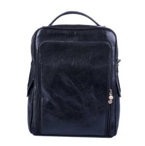 Velký kožený batoh černý 555