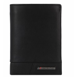 Pánská kožená peněženka bez kapsy na drobné  Pro-DLX 6 SLG 143 černá 144540-1041