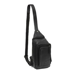 Kožený pánský malý batoh EFH-1901 černý