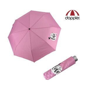 Doppler Mini Light Kids Pink Love - dětský skládací deštník růžová 722165K08