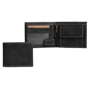 Pánská kožená peněženka HTW-103 černá RFID