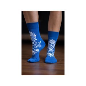 Be Lenka Barefoot ponožky Folk - modré Velikost: 43-46