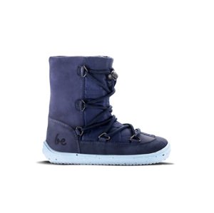 Dětské zimní barefoot boty Be Lenka Snowfox Kids 2.0 - Dark & Light Blue Velikost: 26