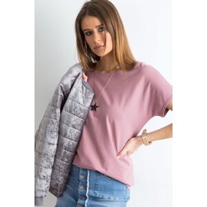 BASIC FEEL GOOD Bavlněné tričko Lucia tmavě růžové Velikost: XL