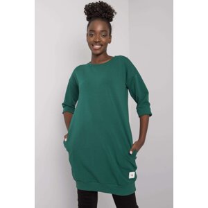 RELEVANCE Mikinové šaty Ivet tmavě zelené Velikost: L/XL