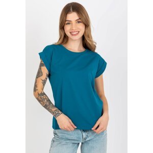 BASIC FEEL GOOD Dámské tričko Ruby modré jeans Velikost: M