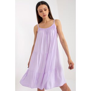 Och Bella Letní šaty volného střihu světle fialové Velikost: S