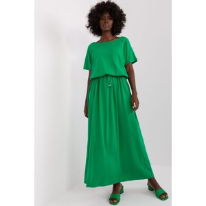 RELEVANCE Dlouhé bavlněné šaty Jasmine zelené Velikost: UNI